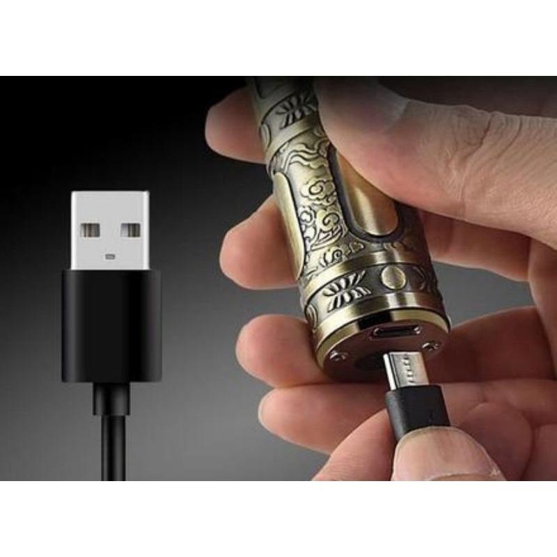 APARADOR MAQUINA DE BARBEAR E CORTAR CABELO PROFISSIONAL VINTAGE BUDA OU DRAGAO RECARREGAVEL POR USB E SEM FIO